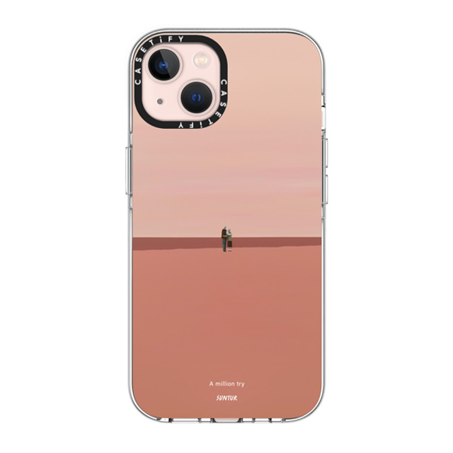 Suntur x CASETiFY iPhone 13 ケース クリア クリア ケース MagSafe対応 A million try