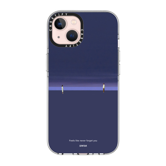 Suntur x CASETiFY iPhone 13 ケース クリア クリア ケース MagSafe対応 Feels like never forget you