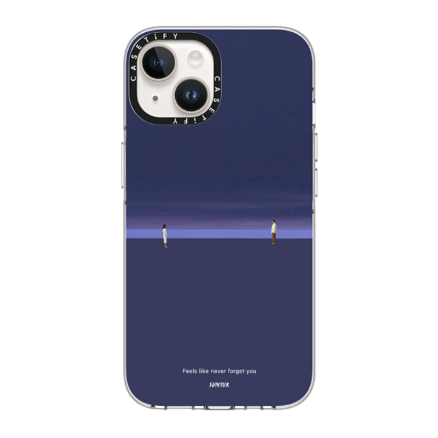 Suntur x CASETiFY iPhone 14 ケース クリア クリア ケース MagSafe対応 Feels like never forget you