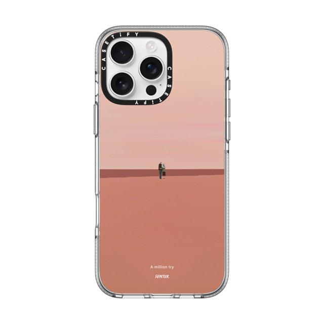 Suntur x CASETiFY iPhone 16 Pro Max ケース クリア クリア ケース MagSafe対応 A million try