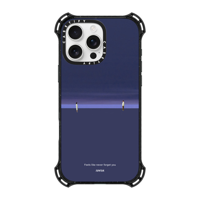 Suntur x CASETiFY iPhone 16 Pro Max ケース ブラック バウンスケース Feels like never forget you