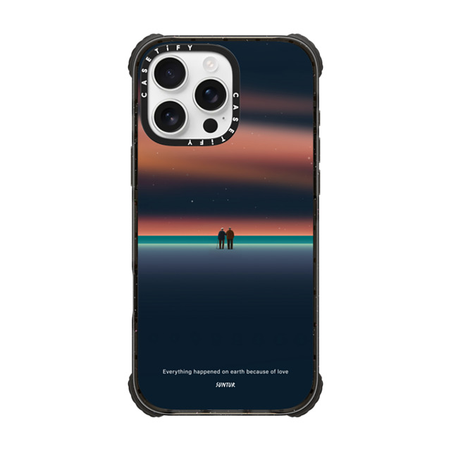 Suntur x CASETiFY iPhone 16 Pro Max ケース ブラック ウルトラ インパクトケース MagSafe 対応 Everything happened on earth because of love Father's Day Suntur x CASETiFY iPhone 16 Pro Max ケース ブラック ウルトラ インパクトケース MagSafe 対応 Everything happened on earth because of love Father's Day