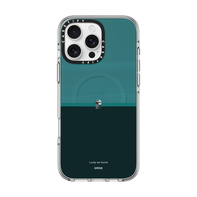 Suntur x CASETiFY iPhone 16 Pro Max ケース クリア クリア ケース MagSafe対応 Lucky we found