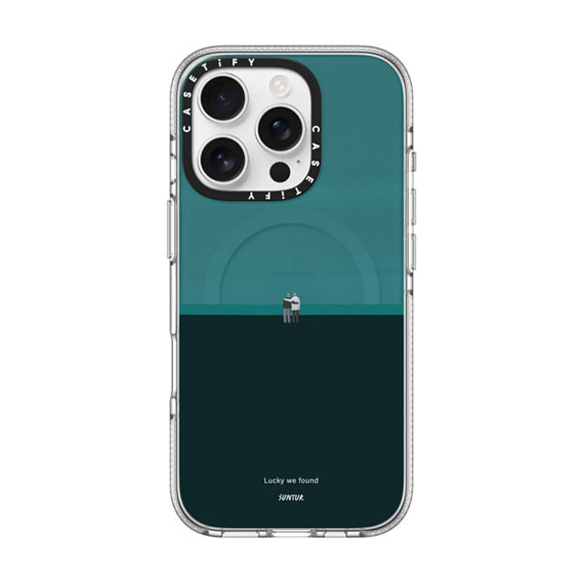 Suntur x CASETiFY iPhone 16 Pro ケース クリア クリア ケース MagSafe対応 Lucky we found