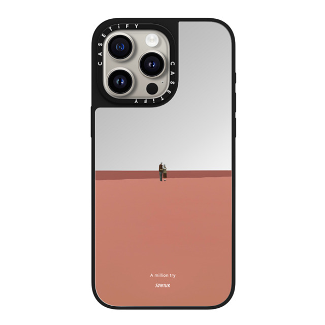 Suntur x CASETiFY iPhone 15 Pro Max Case Silver on Black ミラーケース MagSafe対応 A million try Suntur x CASETiFY iPhone 15 Pro Max Case Silver on Black ミラーケース MagSafe対応 A million try