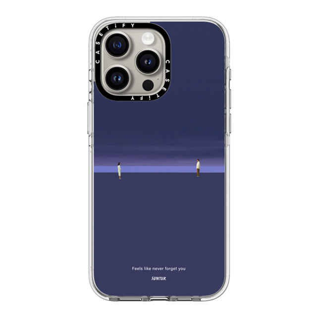 Suntur x CASETiFY iPhone 15 Pro Max ケース クリア クリア ケース MagSafe対応 Feels like never forget you