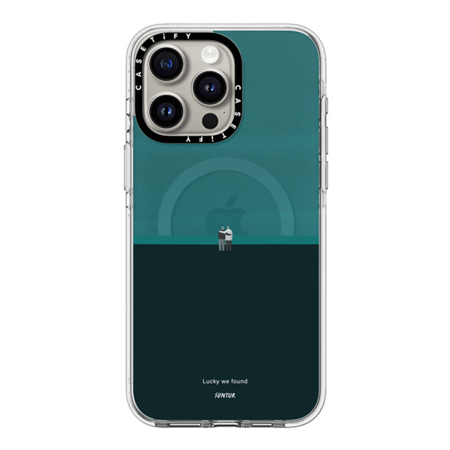 Suntur x CASETiFY iPhone 15 Pro Max ケース クリア クリア ケース MagSafe対応 Lucky we found