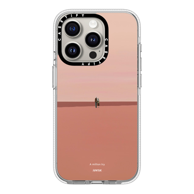 Suntur x CASETiFY iPhone 15 Pro ケース クリア クリア ケース MagSafe対応 A million try