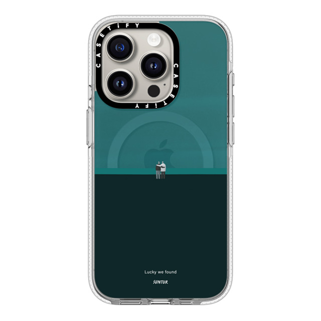 Suntur x CASETiFY iPhone 15 Pro ケース クリア クリア ケース MagSafe対応 Lucky we found