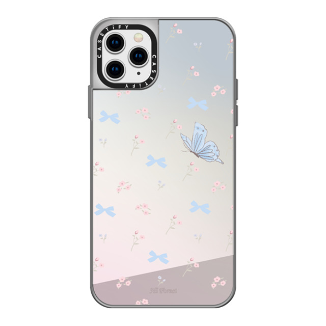 CASETiFY iPhone 11 Pro Max ケース シルバー (シルバーバンパー) ミラーケース Spring Flavour hi forest Back to School CASETiFY iPhone 11 Pro Max ケース シルバー (シルバーバンパー) ミラーケース Spring Flavour hi forest Back to School