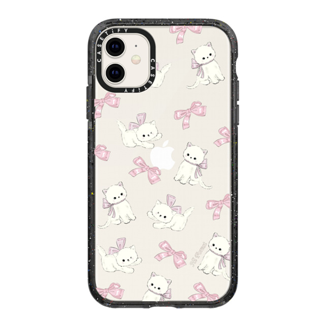 CASETiFY iPhone 11 ケース ブラック インパクトケース Ribbon Kitten hi forest Back to School CASETiFY iPhone 11 ケース ブラック インパクトケース Ribbon Kitten hi forest Back to School