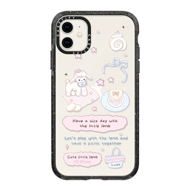 CASETiFY iPhone 11 Case Black Impact Case My Little Lamb hi forest CASETiFY iPhone 11 Case Black Impact Case My Little Lamb hi forest