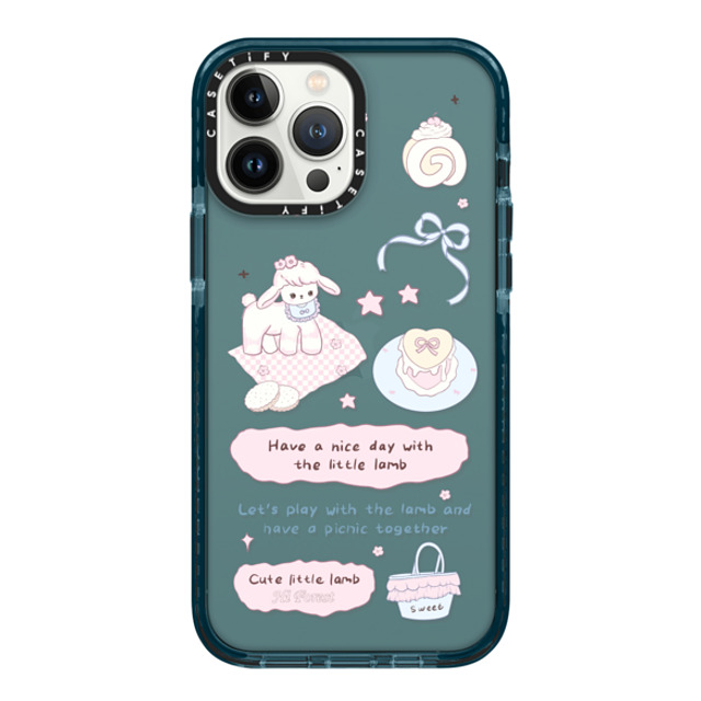 CASETiFY iPhone 13 Pro Max ケース Pacific Blue インパクトケース My Little Lamb hi forest Father's Day CASETiFY iPhone 13 Pro Max ケース Pacific Blue インパクトケース My Little Lamb hi forest Father's Day