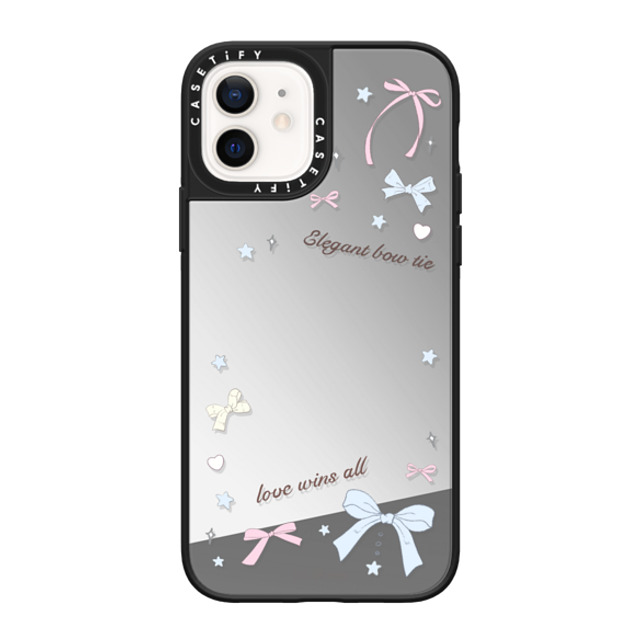 CASETiFY iPhone 12 Case Silver on Black ミラーケース MagSafe対応 Love Wins All hi forest Back to School CASETiFY iPhone 12 Case Silver on Black ミラーケース MagSafe対応 Love Wins All hi forest Back to School