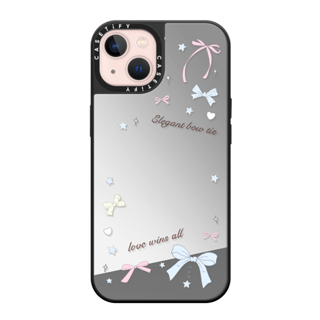 CASETiFY iPhone 13 ケース Silver on Black ミラーケース MagSafe対応 Love Wins All hi forest Father's Day CASETiFY iPhone 13 ケース Silver on Black ミラーケース MagSafe対応 Love Wins All hi forest Father's Day