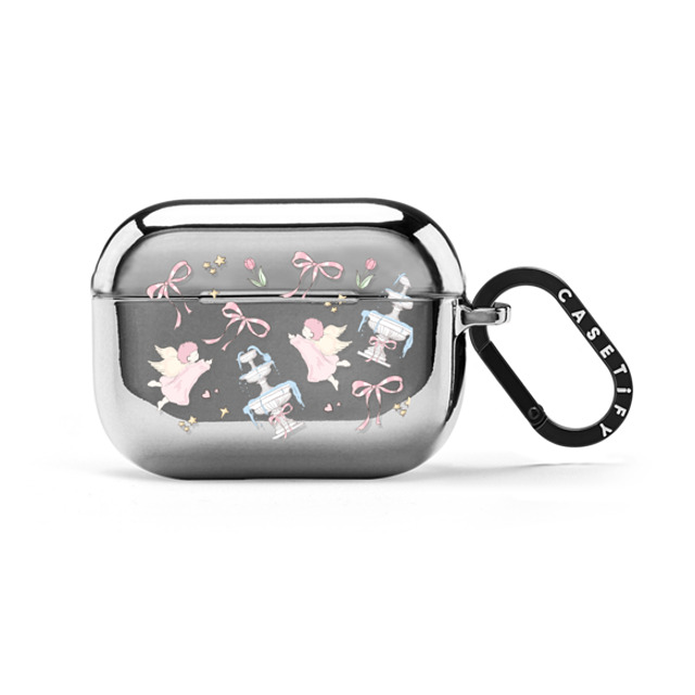 CASETiFY AirPods Pro 2 シルバー ミラー ケース To Angel AirPods Case hi forest Mother's Day CASETiFY AirPods Pro 2 シルバー ミラー ケース To Angel AirPods Case hi forest Mother's Day