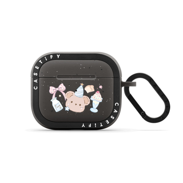 CASETiFY AirPods(第3世代) Matte Charcoal バウンス ケース Good Morning, Teddy Bear! hi forest Back to School CASETiFY AirPods(第3世代) Matte Charcoal バウンス ケース Good Morning, Teddy Bear! hi forest Back to School