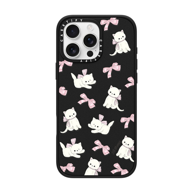 CASETiFY iPhone 16 Pro Max Case Matte Black Impact Case MagSafe Compatible Ribbon Kitten hi forest Father's Day CASETiFY iPhone 16 Pro Max Case Matte Black Impact Case MagSafe Compatible Ribbon Kitten hi forest Father's Day