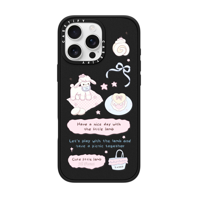 CASETiFY iPhone 16 Pro Max Case Matte Black Impact Case MagSafe Compatible My Little Lamb hi forest CASETiFY iPhone 16 Pro Max Case Matte Black Impact Case MagSafe Compatible My Little Lamb hi forest