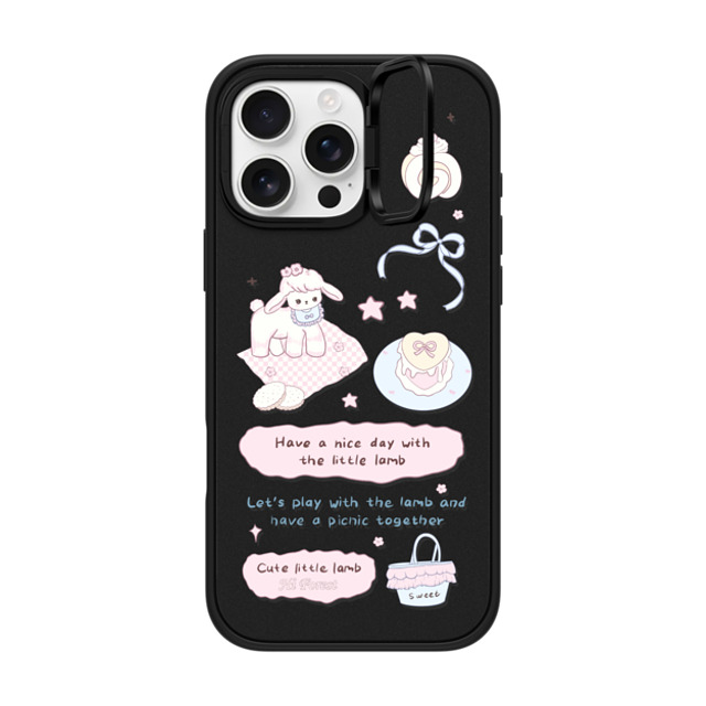 CASETiFY iPhone 16 Pro Max Case Matte Black インパクトリングスタンドケース MagSafe対応 My Little Lamb hi forest CASETiFY iPhone 16 Pro Max Case Matte Black インパクトリングスタンドケース MagSafe対応 My Little Lamb hi forest