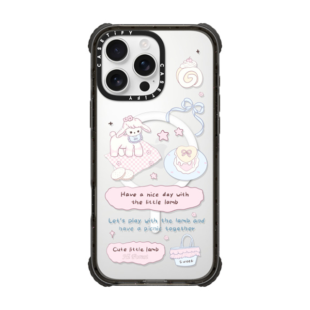 CASETiFY iPhone 16 Pro Max ケース ブラック ウルトラ インパクトケース MagSafe 対応 My Little Lamb hi forest Father's Day CASETiFY iPhone 16 Pro Max ケース ブラック ウルトラ インパクトケース MagSafe 対応 My Little Lamb hi forest Father's Day