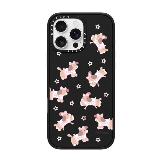 CASETiFY iPhone 16 Pro Max ケース マットブラック インパクトケース MagSafe対応 Ribbon Puppy hi forest Father's Day CASETiFY iPhone 16 Pro Max ケース マットブラック インパクトケース MagSafe対応 Ribbon Puppy hi forest Father's Day