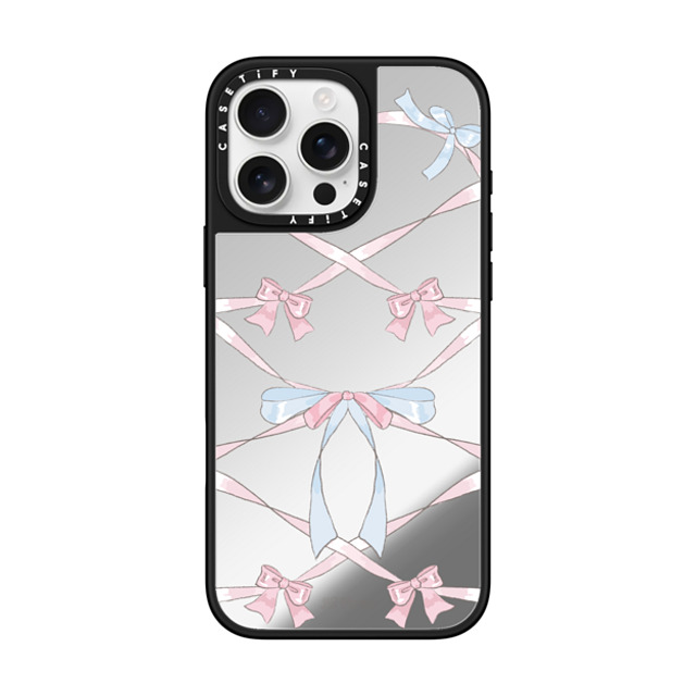 CASETiFY iPhone 16 Pro Max ケース Silver on Black ミラーケース MagSafe対応 Ribbon Halo hi forest Father's Day CASETiFY iPhone 16 Pro Max ケース Silver on Black ミラーケース MagSafe対応 Ribbon Halo hi forest Father's Day