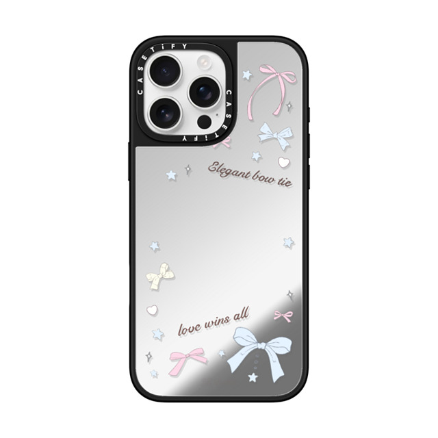CASETiFY iPhone 16 Pro Max ケース Silver on Black ミラーケース MagSafe対応 Love Wins All hi forest Father's Day CASETiFY iPhone 16 Pro Max ケース Silver on Black ミラーケース MagSafe対応 Love Wins All hi forest Father's Day