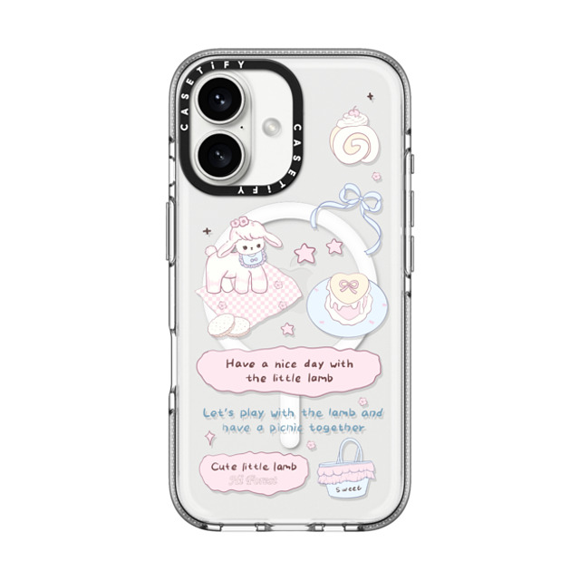 CASETiFY iPhone 16 Case Clear Clear Case MagSafe Compatible My Little Lamb hi forest CASETiFY iPhone 16 Case Clear Clear Case MagSafe Compatible My Little Lamb hi forest