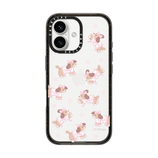 CASETiFY iPhone 16 Case Black Impact Case Ribbon Puppy hi forest Father's Day CASETiFY iPhone 16 Case Black Impact Case Ribbon Puppy hi forest Father's Day