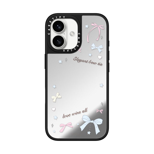 CASETiFY iPhone 16 Case Silver on Black ミラーケース MagSafe対応 Love Wins All hi forest Father's Day CASETiFY iPhone 16 Case Silver on Black ミラーケース MagSafe対応 Love Wins All hi forest Father's Day