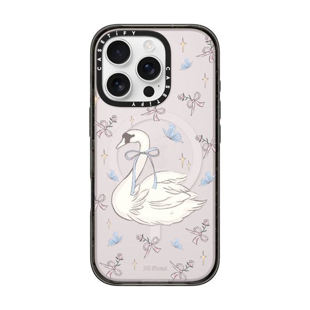 CASETiFY iPhone 16 Pro ケース ブラック インパクトケース MagSafe対応 Swan Dance hi forest Father's Day CASETiFY iPhone 16 Pro ケース ブラック インパクトケース MagSafe対応 Swan Dance hi forest Father's Day