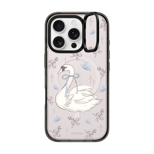 CASETiFY iPhone 16 Pro Case Black インパクトリングスタンドケース MagSafe対応 Swan Dance hi forest Mother's Day CASETiFY iPhone 16 Pro Case Black インパクトリングスタンドケース MagSafe対応 Swan Dance hi forest Mother's Day
