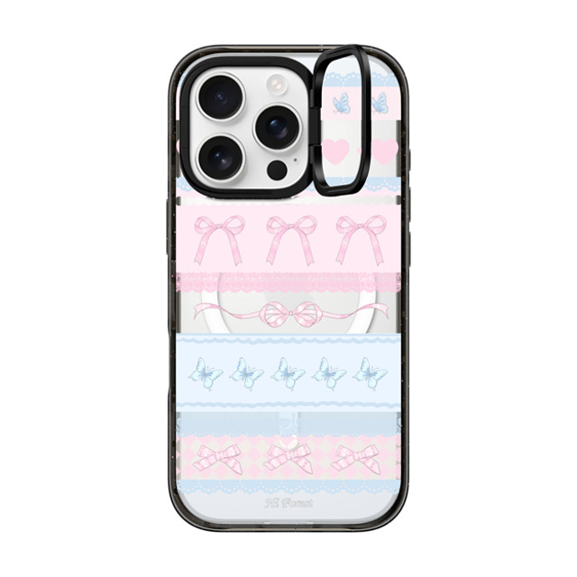 CASETiFY iPhone 16 Pro ケース ブラック インパクトリングスタンドケース MagSafe対応 Ribbon Dream hi forest Father's Day CASETiFY iPhone 16 Pro ケース ブラック インパクトリングスタンドケース MagSafe対応 Ribbon Dream hi forest Father's Day