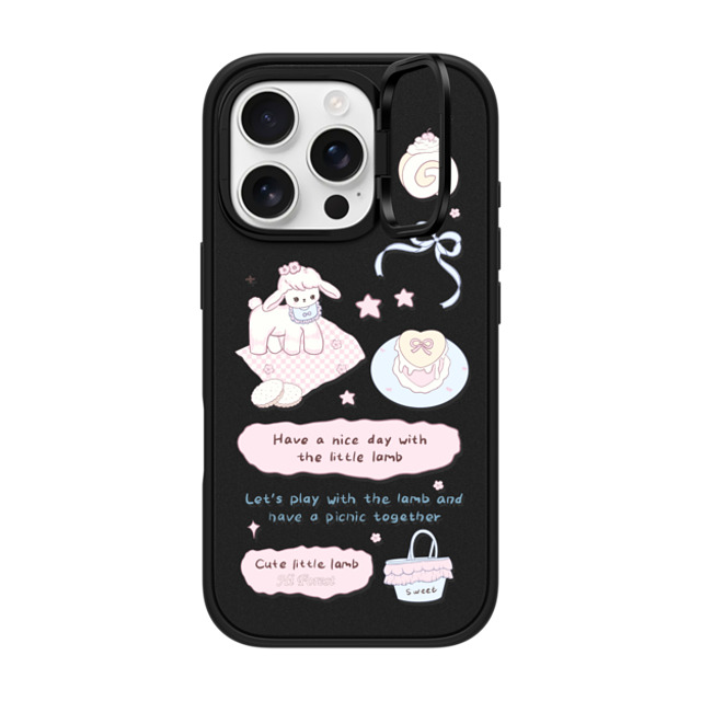 CASETiFY iPhone 16 Pro Case Matte Black インパクトリングスタンドケース MagSafe対応 My Little Lamb hi forest CASETiFY iPhone 16 Pro Case Matte Black インパクトリングスタンドケース MagSafe対応 My Little Lamb hi forest