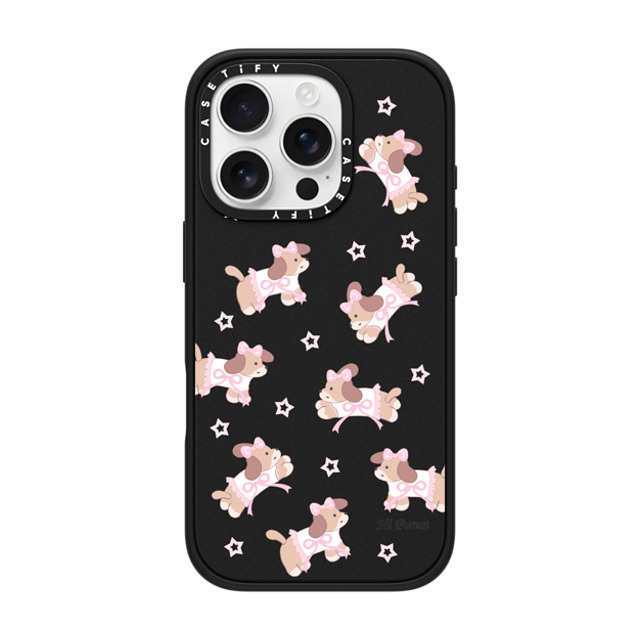 CASETiFY iPhone 16 Pro ケース マットブラック インパクトケース MagSafe対応 Ribbon Puppy hi forest Father's Day CASETiFY iPhone 16 Pro ケース マットブラック インパクトケース MagSafe対応 Ribbon Puppy hi forest Father's Day