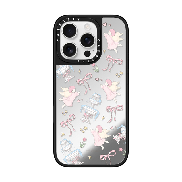 CASETiFY iPhone 16 Pro ケース Silver on Black ミラーケース MagSafe対応 To Angel hi forest Father's Day CASETiFY iPhone 16 Pro ケース Silver on Black ミラーケース MagSafe対応 To Angel hi forest Father's Day