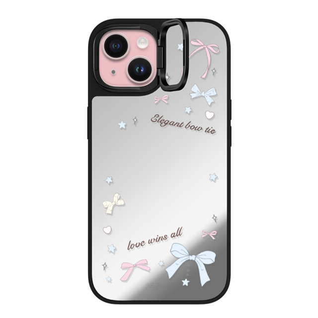 CASETiFY iPhone 15 ケース Silver on Black ミラー リングスタンドケース MagSafe対応 Love Wins All hi forest Father's Day CASETiFY iPhone 15 ケース Silver on Black ミラー リングスタンドケース MagSafe対応 Love Wins All hi forest Father's Day