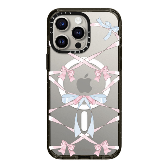 CASETiFY iPhone 15 Pro Max Case Black Impact Case MagSafe Compatible Ribbon Halo hi forest CASETiFY iPhone 15 Pro Max Case Black Impact Case MagSafe Compatible Ribbon Halo hi forest