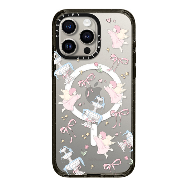 CASETiFY iPhone 15 Pro Max Case Black Impact Case MagSafe Compatible To Angel hi forest CASETiFY iPhone 15 Pro Max Case Black Impact Case MagSafe Compatible To Angel hi forest