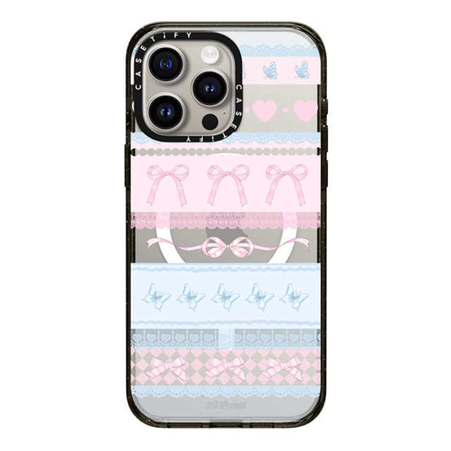 CASETiFY iPhone 15 Pro Max Case Black Impact Case MagSafe Compatible Ribbon Dream hi forest CASETiFY iPhone 15 Pro Max Case Black Impact Case MagSafe Compatible Ribbon Dream hi forest