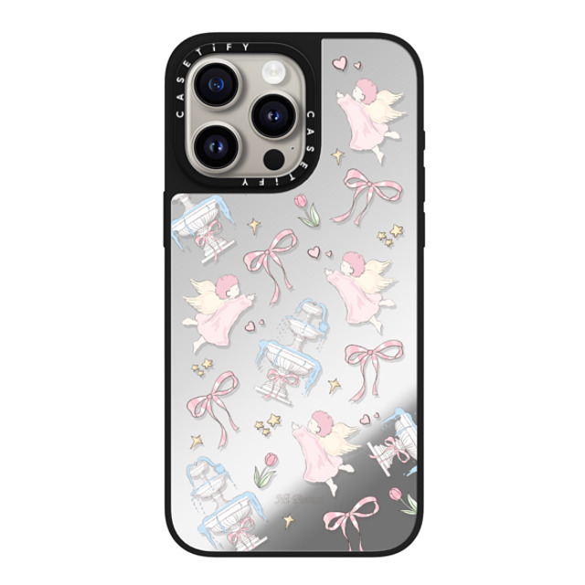 CASETiFY iPhone 15 Pro Max Case Silver on Black ミラーケース MagSafe対応 To Angel hi forest CASETiFY iPhone 15 Pro Max Case Silver on Black ミラーケース MagSafe対応 To Angel hi forest