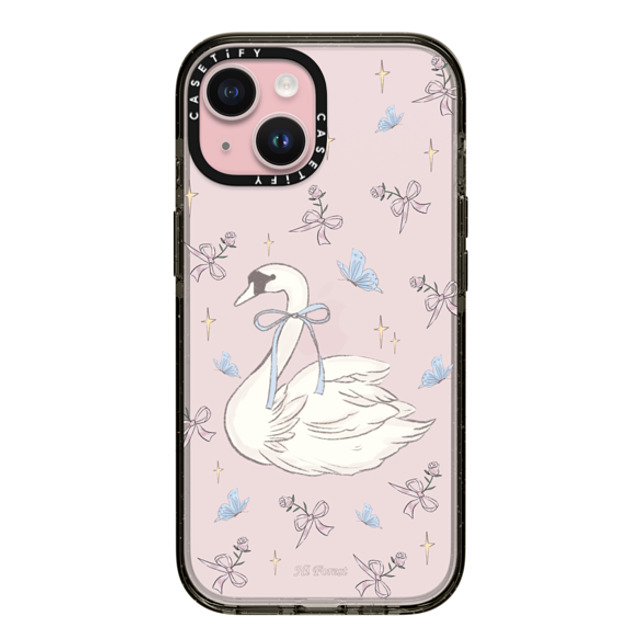 CASETiFY iPhone 15 Case ブラック インパクトケース Swan Dance hi forest Mother's Day CASETiFY iPhone 15 Case ブラック インパクトケース Swan Dance hi forest Mother's Day