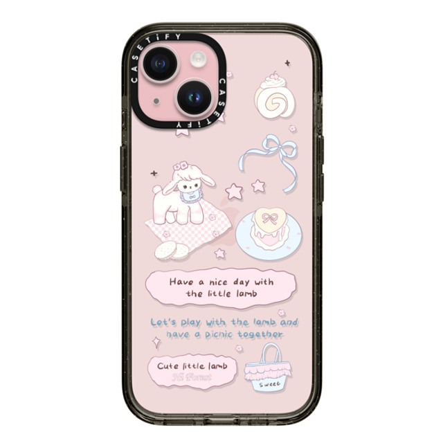CASETiFY iPhone 15 Case Black Impact Case My Little Lamb hi forest CASETiFY iPhone 15 Case Black Impact Case My Little Lamb hi forest