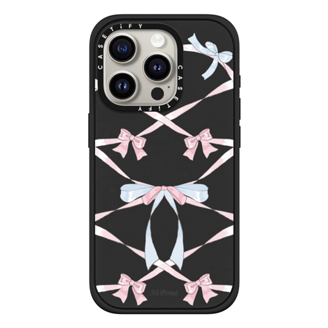 CASETiFY iPhone 15 Pro Case Matte Black Impact Case MagSafe Compatible Ribbon Halo hi forest CASETiFY iPhone 15 Pro Case Matte Black Impact Case MagSafe Compatible Ribbon Halo hi forest