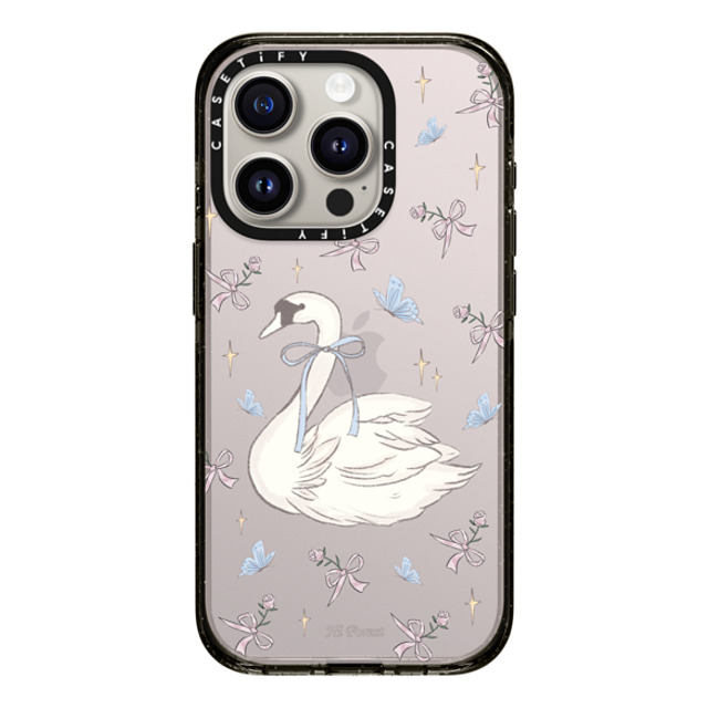 CASETiFY iPhone 15 Pro Case Black Impact Case Swan Dance hi forest CASETiFY iPhone 15 Pro Case Black Impact Case Swan Dance hi forest
