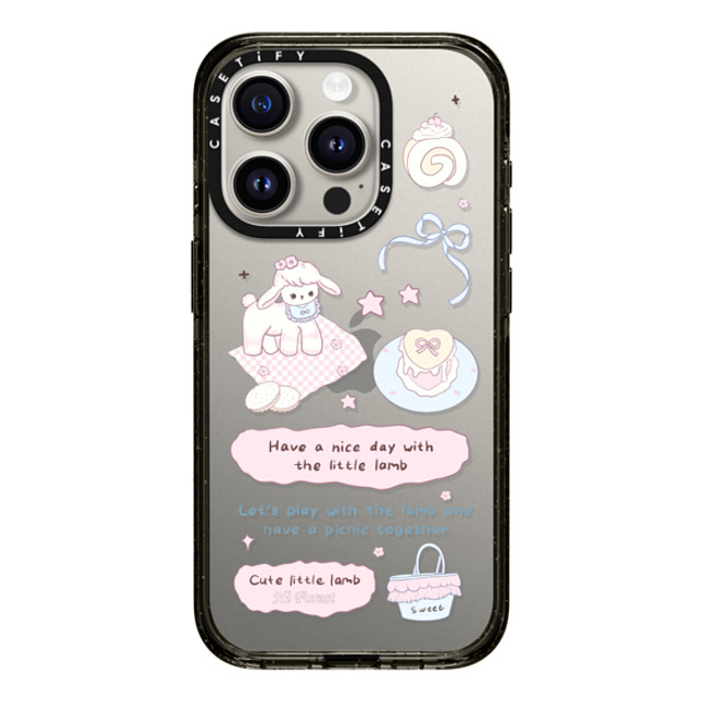 CASETiFY iPhone 15 Pro Case Black Impact Case My Little Lamb hi forest CASETiFY iPhone 15 Pro Case Black Impact Case My Little Lamb hi forest