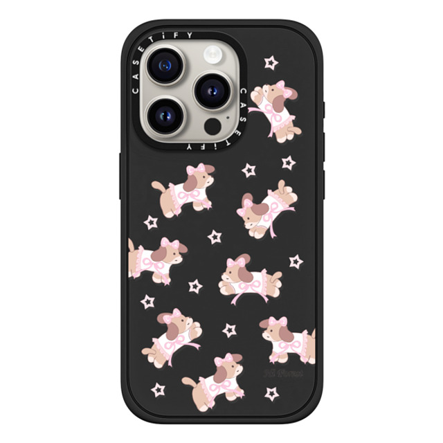 CASETiFY iPhone 15 Pro ケース マットブラック インパクトケース MagSafe対応 Ribbon Puppy hi forest Father's Day CASETiFY iPhone 15 Pro ケース マットブラック インパクトケース MagSafe対応 Ribbon Puppy hi forest Father's Day