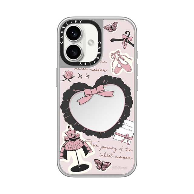CASETiFY iPhone 16 Case シルバー (シルバーバンパー) ミラーケース MagSafe対応 In My Room hi forest Back to School CASETiFY iPhone 16 Case シルバー (シルバーバンパー) ミラーケース MagSafe対応 In My Room hi forest Back to School