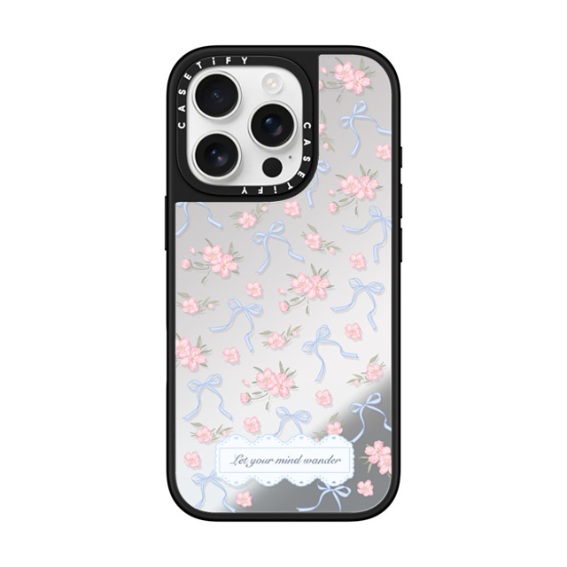 CASETiFY iPhone 16 Pro ケース Silver on Black ミラーケース MagSafe対応 Let Your Mind Wander hi forest Back to School CASETiFY iPhone 16 Pro ケース Silver on Black ミラーケース MagSafe対応 Let Your Mind Wander hi forest Back to School